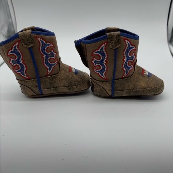 Baby Buckers Twister Cowboy Boots Baby Size infant Brown Western Soft Bottom - Picture 4 of 8